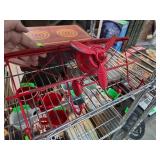 Red Metal Decorative Airplane Shelf