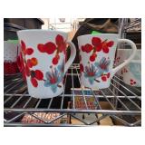 Starbucks Coffee Floral Ceramic Mugs Set