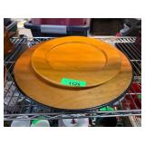 Two Wooden Plates by City Chef and Cambrige