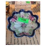 Hand-Painted Japanese Floral Bowl