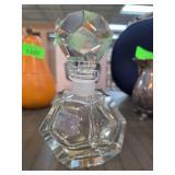 Faceted Crystal Perfume Bottle With Stopper