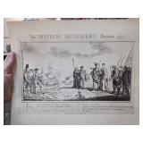 Vintage Print of ï¿½The Scotch Butchery, Boston 1775