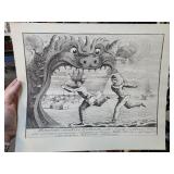 Engraving with Creatures and Figures