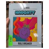 Little Miss Naughty Metal Sign