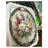 Lena Liu Floral Cameos ï¿½Remembranceï¿½ Plate