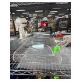 Clear Acrylic Grainware Serving Tray