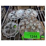 Pressed Glass Flower Frogs