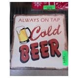 Always on Tap Cold Beer Sign