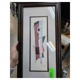 Framed Gockelï¿½s Blue Panel Artwork