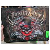 Harley-Davidson ï¿½Loyal to Oneï¿½ Metal Sign
