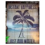 Decorative Beach-Themed Wooden Sign