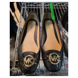 Michael Kors Sz 9 Black Flats with MK Logo