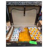 Mahjong Set with Case and Accessories
