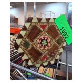 Hexagonal Wooden Inlay Trinket Box