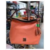 Dooney & Bourke Leather Handbag in Orange