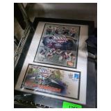 Framed Super Bowl XXXVI Memorabilia