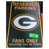 Green Bay Packers Reserved Parking Sign