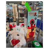 Figurines and Dancing Squid Toy Lot