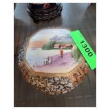 Hand-Painted Lidded Porcelain Dish