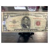 1934 Series $5 U.S. Note with Red Seal