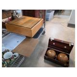 Go Game Board and Stone Set in Wooden Case