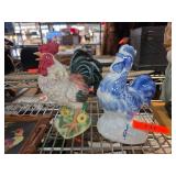 Decorative Rooster Figurines