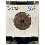 Chinese Cash Coin with Square Hole