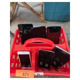 Smartphones in Red Basket