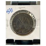 Chinese Republic Half Silver Coin