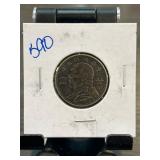 Chinese Coin Featuring Bust and Wreath Design