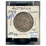 1943 Australia Florin Coin with George VI Design