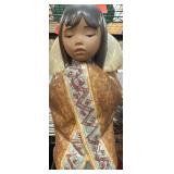 Lladro Porcelain Figurine of Girl in Cloak