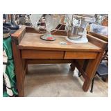 Solid Wood Cargo Style Desk