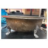 Metal Footed Bowl with Decorative Legs