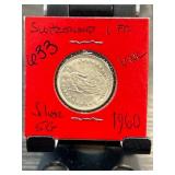 1960 Switzerland 1 Franc Silver Coin