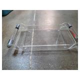 Acrylic Tray With Metal Handles