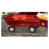 Tru-Scale Red Toy Wagon with Four Wheels