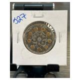 Chinese Coin with Intricate Design