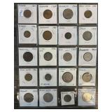 20 World Coins in Protective Holders