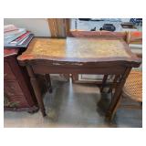 Wooden Console Table With Inlay Top