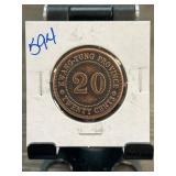 Kwang-Tung Province Twenty Cents Coin