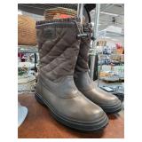 Coach Quilted Winter Boots in Brown