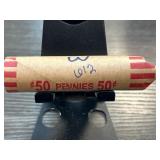 Roll of Mixed Wheat Cents