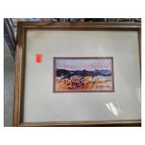 Framed Mell Feltman Landscape Painting