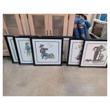 Framed Norman Rockwell Prints