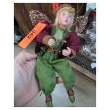 Fabric Fairy Figurine With Glittered Wings