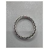 Sterling Silver Pandora Ring with Heart Motif