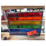 Stained Glass Rainbow Panel