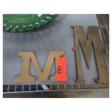Brass Letter M Decor Items