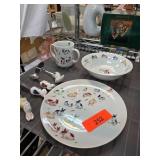 Taitu Bunny-Themed Childrenï¿½s Dinner Set